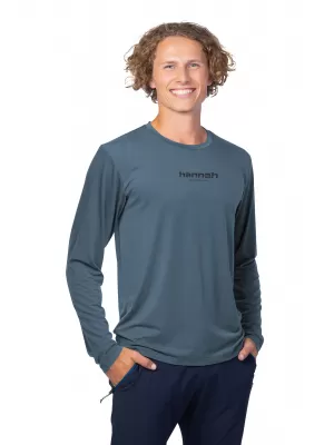 Tricou pentru bărbați cu mânecă lungă HANNAH BINE L/S ANTRACIT