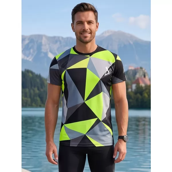  Funcțional t -thirt premium Plus ALTISPORT VOJ/ALM007TR02 NEGRU/FLUO YELLOW 