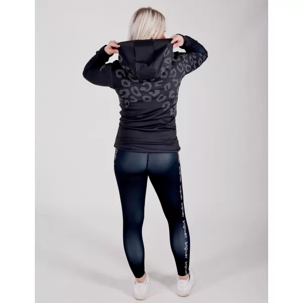  Premium cu hanorac funcțional pentru femei ALTISPORT VOJ/ALW047MI01 NEGRU 