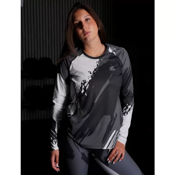  Tricou funcțional pentru femei cu mâneci lungi premium ALTISPORT VOJ/ALW081TR03 NEGRU 