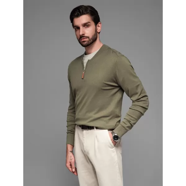  Pulover pentru bărbați OMBRE OM-SWZS-0124 MĂSLIN 