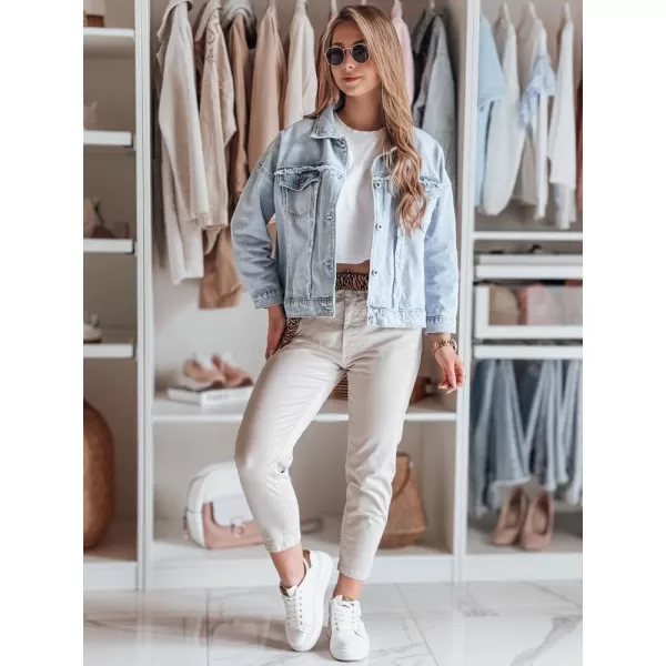  Pantalonii pentru doamne DSTREET MADELINA UY2623 BEJ 