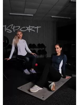 Tricou funcțional pentru femei cu mâneci lungi premium ALTISPORT VOJ/ALW078TR03 ALB