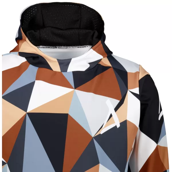  Premium cu hanorac funcțional pentru bărbați ALTISPORT VOJ/ALM007MI01 NEGRU -BROWN 