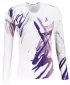 Tricou funcțional pentru femei cu mâneci lungi premium ALTISPORT VOJ/ALW074TR03 ALB/VIOLET
