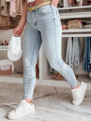 Pantalonii pentru doamne DSTREET VISBAN UY2487 ALBASTRU