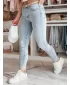 Pantalonii pentru doamne DSTREET VISBAN UY2487 ALBASTRU