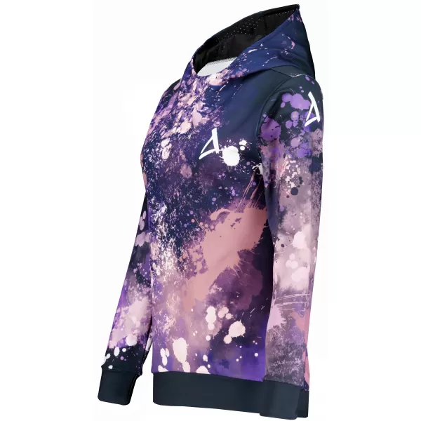  Premium cu hanorac funcțional pentru femei ALTISPORT VOJ/ALW055MI01 NEGRU -VIOLET 