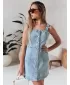 Rochie DSTREET SEWIKA EY2586 ALBASTRU