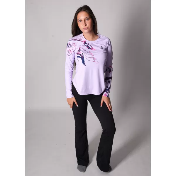  Tricou funcțional pentru femei cu mâneci lungi premium ALTISPORT VOJ/ALW064TR03 LILIAC 