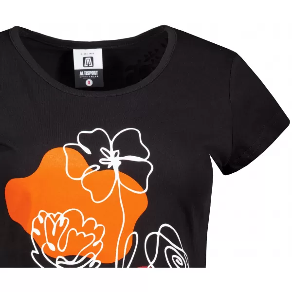  T -thirt ALTISPORT ALW189122 NEGRU -ORANGE 