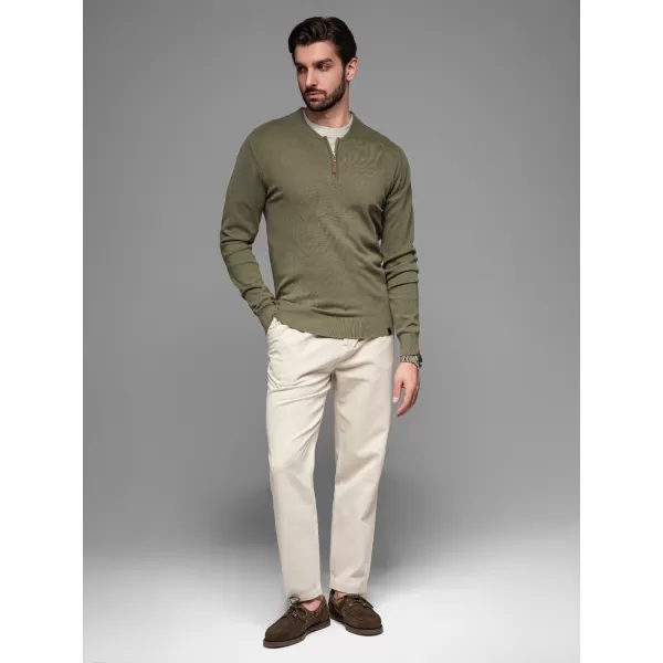  Pulover pentru bărbați OMBRE OM-SWZS-0124 MĂSLIN 