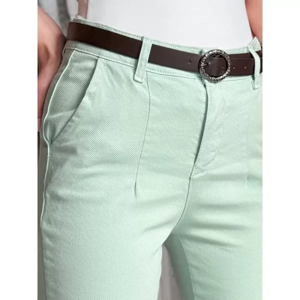  Pantalonii pentru doamne DSTREET TAIRONIK UY2541 VERDE DESCHIS 