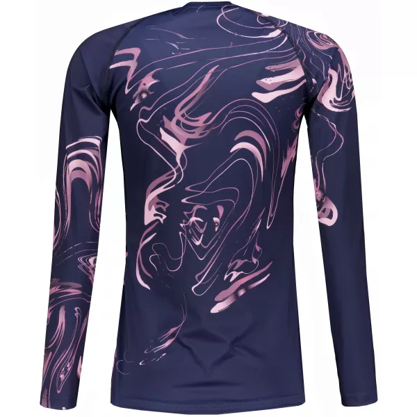  Tricou funcțional pentru femei cu mâneci lungi premium ALTISPORT VOJ/ALW064TR03 ALBASTRU -PINK 