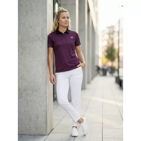  Tricou funcțional pentru femei cu guler premium ALTISPORT VOJ/ALW000TR05 VIOLET 