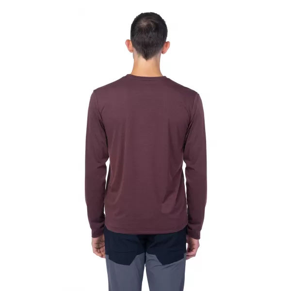  Tricou pentru bărbați cu mânecă lungă HANNAH BINE L/S MAHON ROȘU 