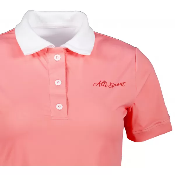  Tricou funcțional pentru femei cu guler premium ALTISPORT VOJ/ALW075TR05 PIERSICĂ 