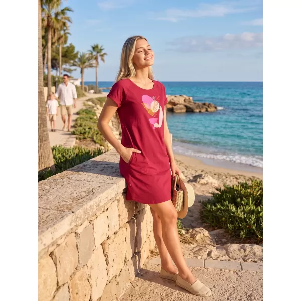  Rochie ALTISPORT EDNITA BURGUNDIA 