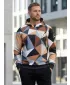 Premium cu hanorac funcțional pentru bărbați ALTISPORT VOJ/ALM007MI01 NEGRU -BROWN