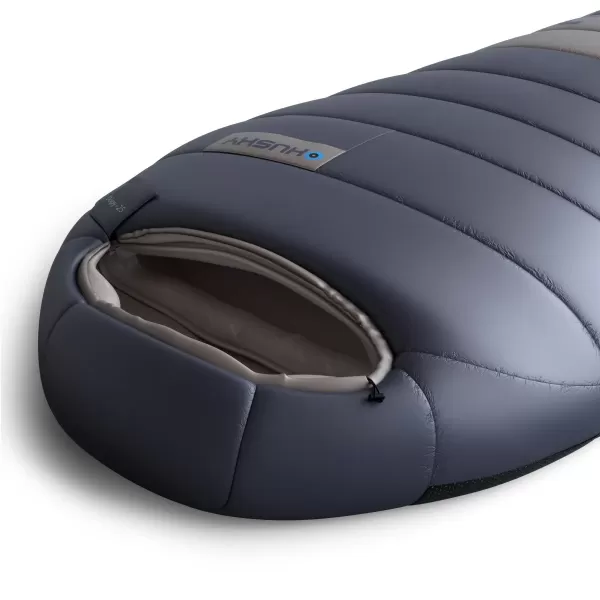  Pungă de dormit cu pene HUSKY DOPY -25°C ALBASTRU/GRI 