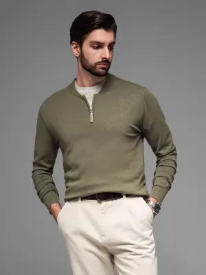 Pulover pentru bărbați OMBRE OM-SWZS-0124 MĂSLIN