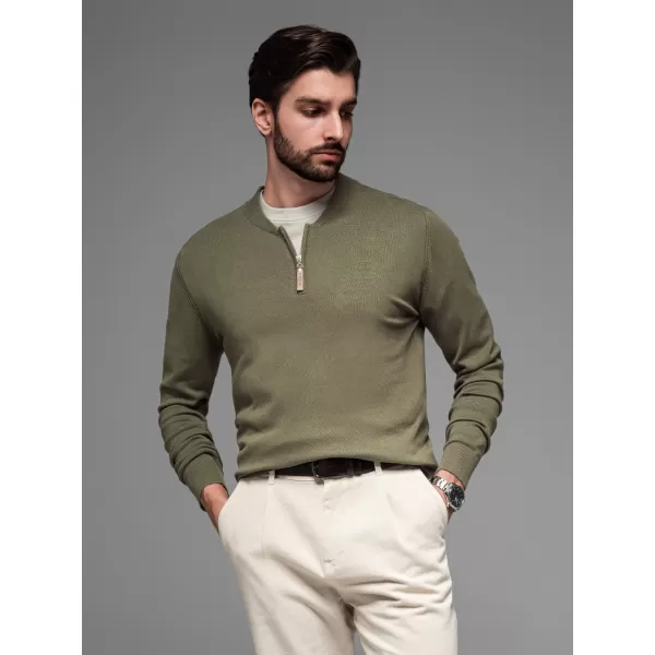  Pulover pentru bărbați OMBRE OM-SWZS-0124 MĂSLIN 