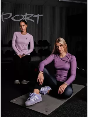 Tricou funcțional pentru femei cu mâneci lungi premium ALTISPORT VOJ/ALW078TR03 VIOLET