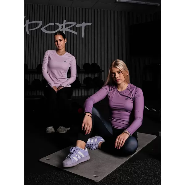  Tricou funcțional pentru femei cu mâneci lungi premium ALTISPORT VOJ/ALW078TR03 VIOLET 