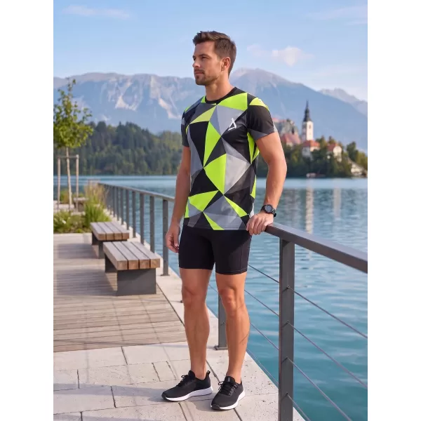  Funcțional t -thirt premium Plus ALTISPORT VOJ/ALM007TR02 NEGRU/FLUO YELLOW 