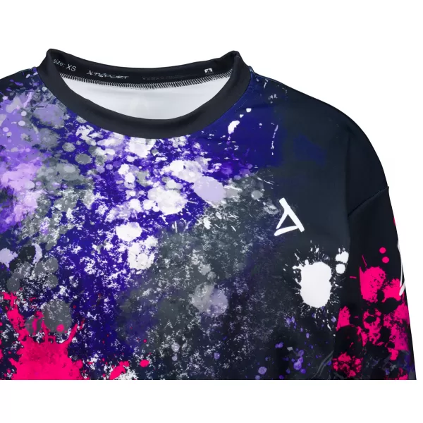  Premium cu hanorac decupat funcțional pentru femei ALTISPORT VOJ/ALW055MI08 NEGRU -PINK 