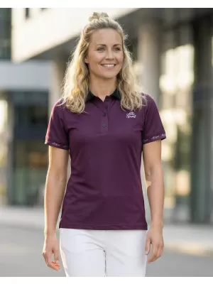 Tricou funcțional pentru femei cu guler premium ALTISPORT VOJ/ALW000TR05 VIOLET