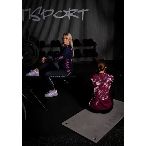 Tricou funcțional pentru femei cu mâneci lungi premium ALTISPORT VOJ/ALW064TR03 MINEREU 