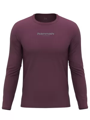 Tricou pentru bărbați cu mânecă lungă HANNAH BINE L/S MAHON ROȘU