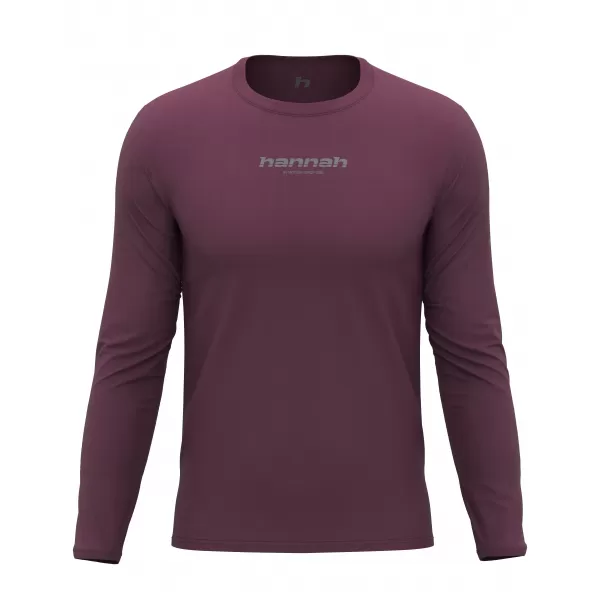  Tricou pentru bărbați cu mânecă lungă HANNAH BINE L/S MAHON ROȘU 