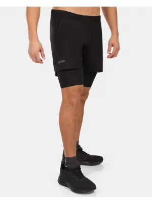 Pantaloni scurți de alergare pentru bărbați KILPI BRAGA-M YM0413KI NEGRU