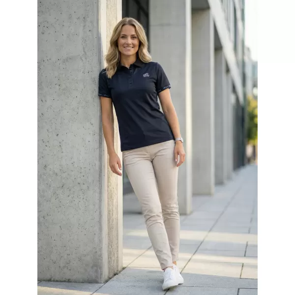  Tricou funcțional pentru femei cu guler premium ALTISPORT VOJ/ALW000TR05 NEGRU 