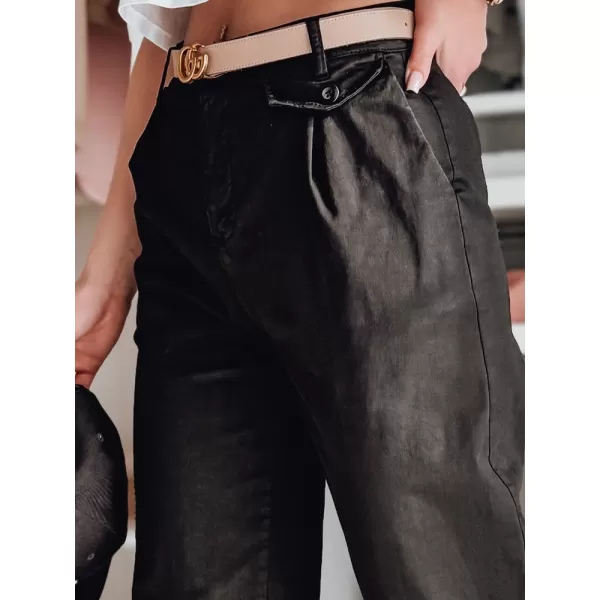  Pantalonii pentru doamne DSTREET MOBISKA UY2621 NEGRU 