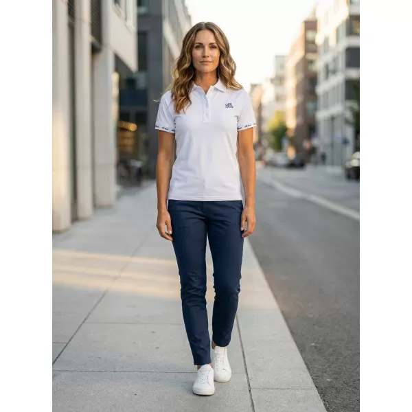  Tricou funcțional pentru femei cu guler premium ALTISPORT VOJ/ALW000TR05 ALB 