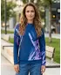Premium cu hanorac funcțional pentru femei ALTISPORT VOJ/ALW074MI01 ALBASTRU-VIOLETĂ