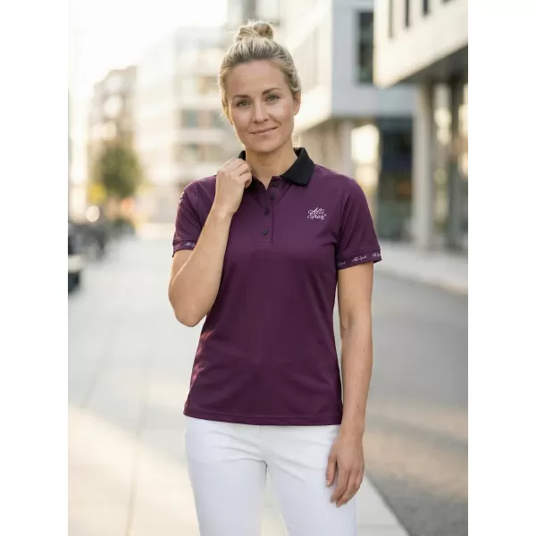  Tricou funcțional pentru femei cu guler premium ALTISPORT VOJ/ALW000TR05 VIOLET 