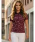 Tricou funcțional pentru femei cu guler premium ALTISPORT VOJ/ALW084TR05 MINEREU