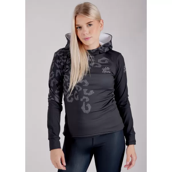  Premium cu hanorac funcțional pentru femei ALTISPORT VOJ/ALW047MI01 NEGRU 