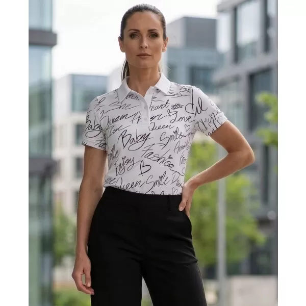  Tricou funcțional pentru femei cu guler premium ALTISPORT VOJ/ALW084TR05 ALB 