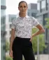 Tricou funcțional pentru femei cu guler premium ALTISPORT VOJ/ALW084TR05 ALB