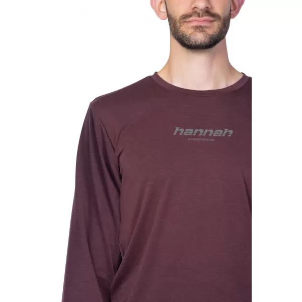  Tricou pentru bărbați cu mânecă lungă HANNAH BINE L/S MAHON ROȘU 