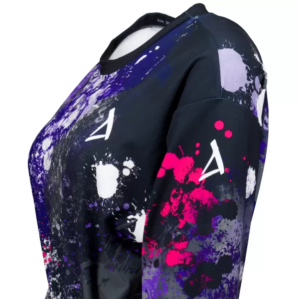  Premium cu hanorac decupat funcțional pentru femei ALTISPORT VOJ/ALW055MI08 NEGRU -PINK 
