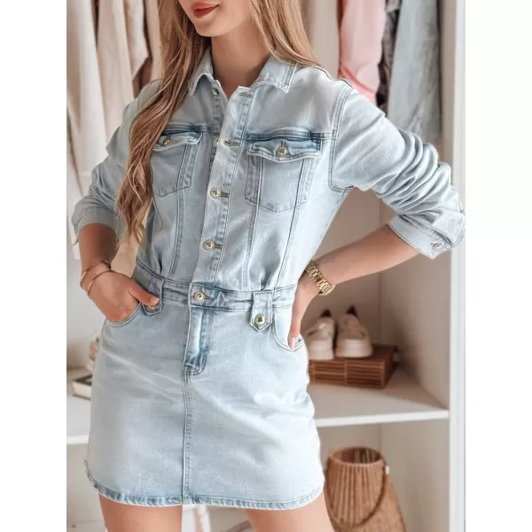  Rochie DSTREET JENSAGA EY2592 ALBASTRU 