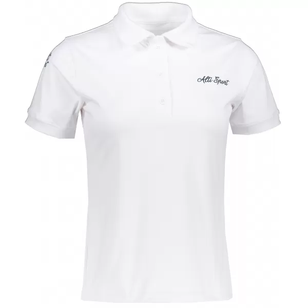  Tricou funcțional pentru femei cu guler premium ALTISPORT VOJ/ALW075TR05 ALB 