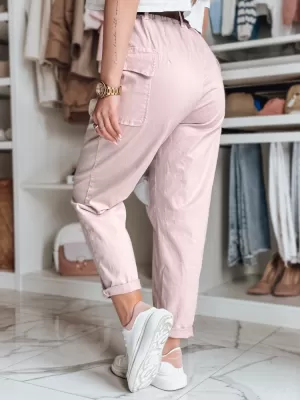 Pantalonii pentru doamne DSTREET GOTRENDI UY2523 ROZ