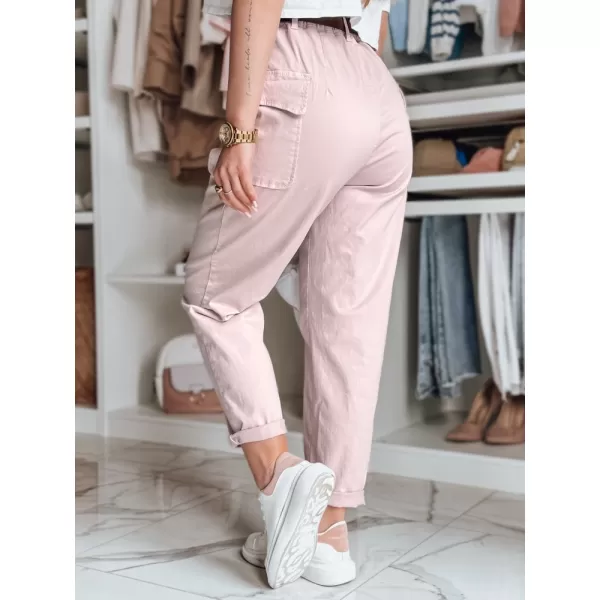  Pantalonii pentru doamne DSTREET GOTRENDI UY2523 ROZ 